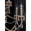 Candelabru modern antichizat 12xE14/40W, Miramare LU 2406/8+4 Silber Gold Orion